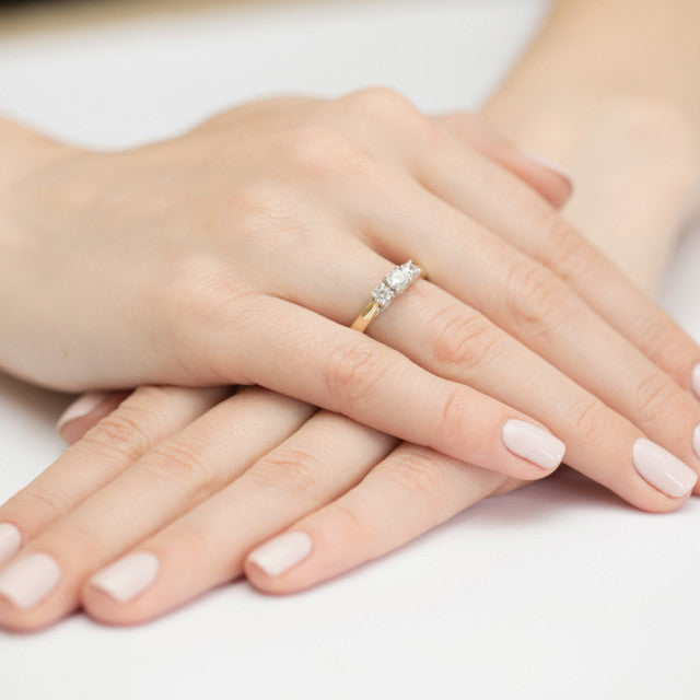 Inel Aur 14K cu Diamante Naturale 0.49 ct, imaginea 4 din 11