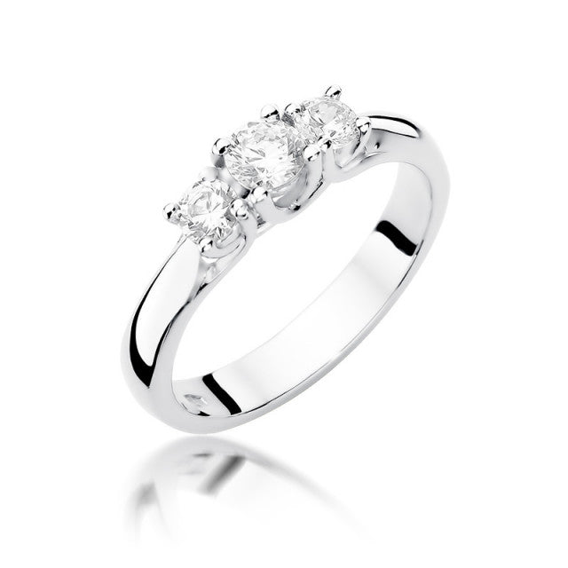 Inel Aur 14K cu Diamante Naturale 0.49 ct, imaginea 5 din 11