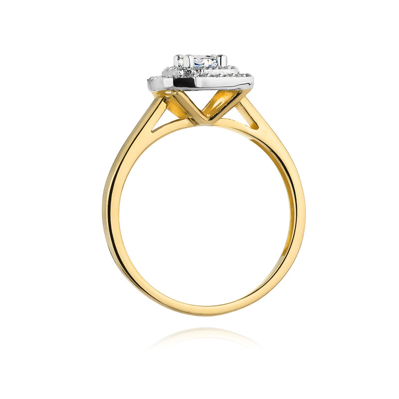 Inel Aur 14K cu Diamante Naturale 0.50 ct, imaginea 3 din 12