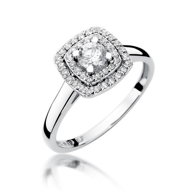 Inel Aur 14K cu Diamante Naturale 0.50 ct, imaginea 6 din 12