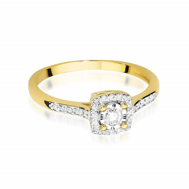 Inel Aur 14K cu Diamante Naturale 0.21 ct, imaginea 2 din 11
