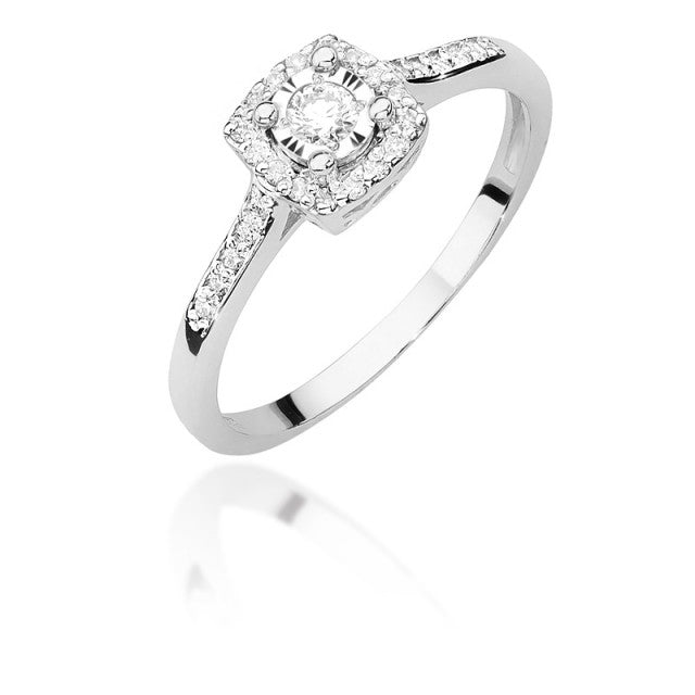 Inel Aur 14K cu Diamante Naturale 0.21 ct, imaginea 4 din 11