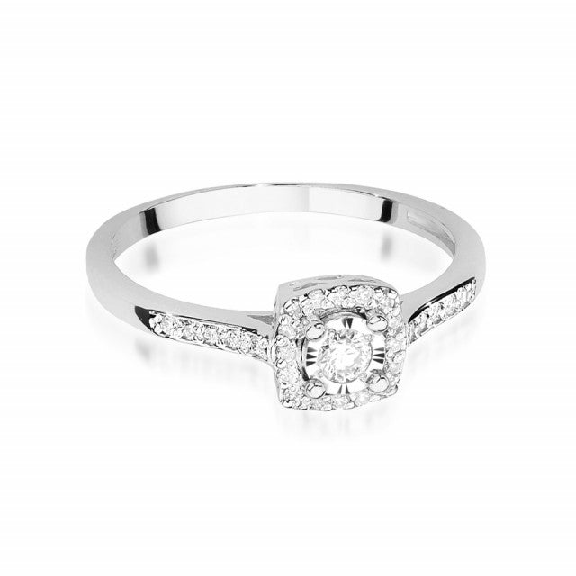 Inel Aur 14K cu Diamante Naturale 0.21 ct, imaginea 5 din 11