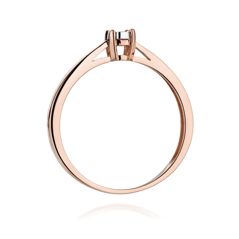 Inel Aur 14K cu Diamant Natural 0.02 ct, imaginea 9 din 10