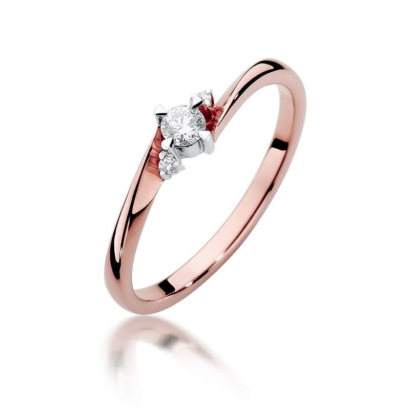 Inel Aur 14K cu Diamante Naturale 0.12 ct, imaginea 8 din 11