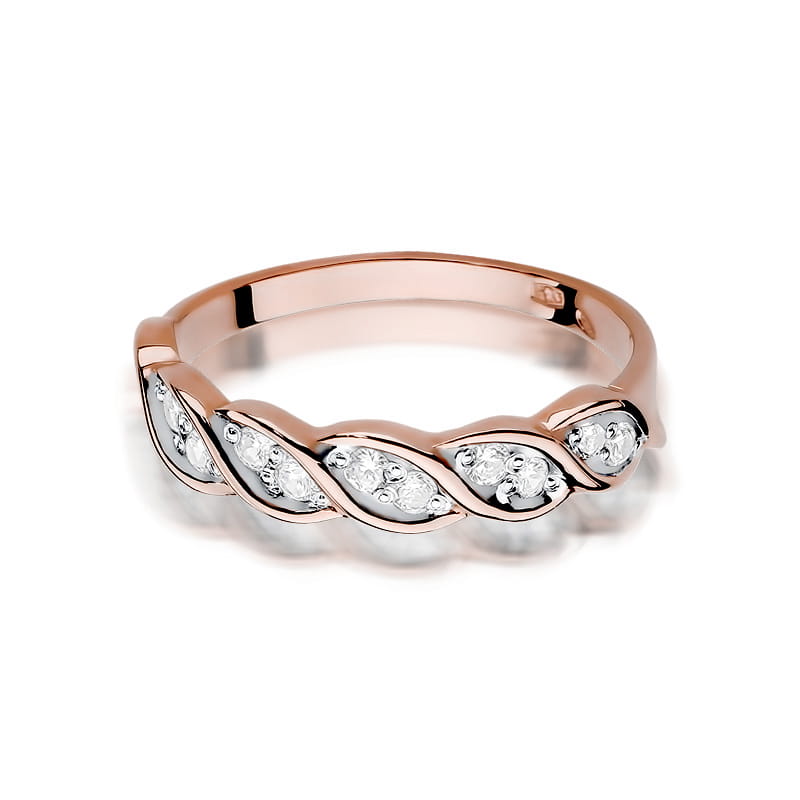 Inel Aur 14K cu Diamante Naturale 0.20 ct, imaginea 9 din 11