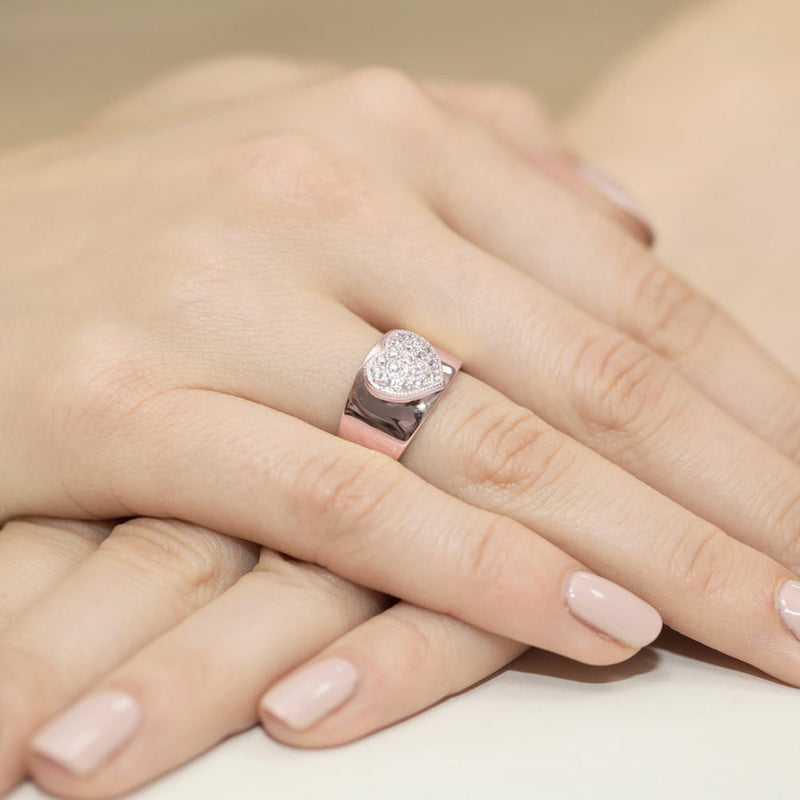 Inel Aur 14K cu Diamante Naturale 0.26 ct, imaginea 12 din 12