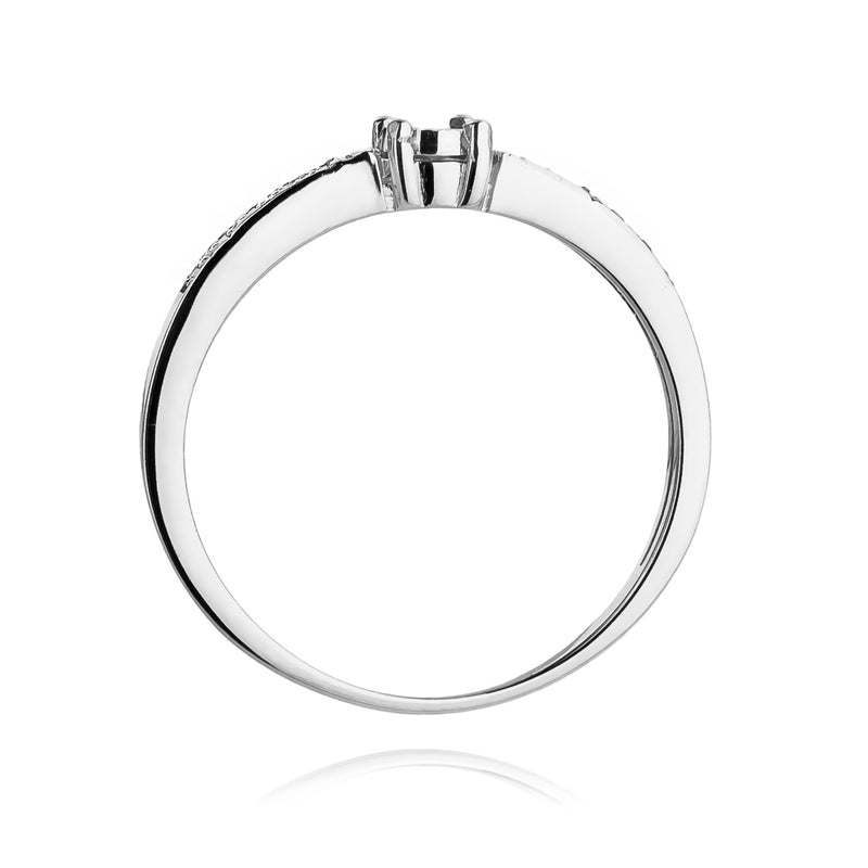 Inel Aur 14K cu Diamante Naturale 0.07 ct, imaginea 6 din 11