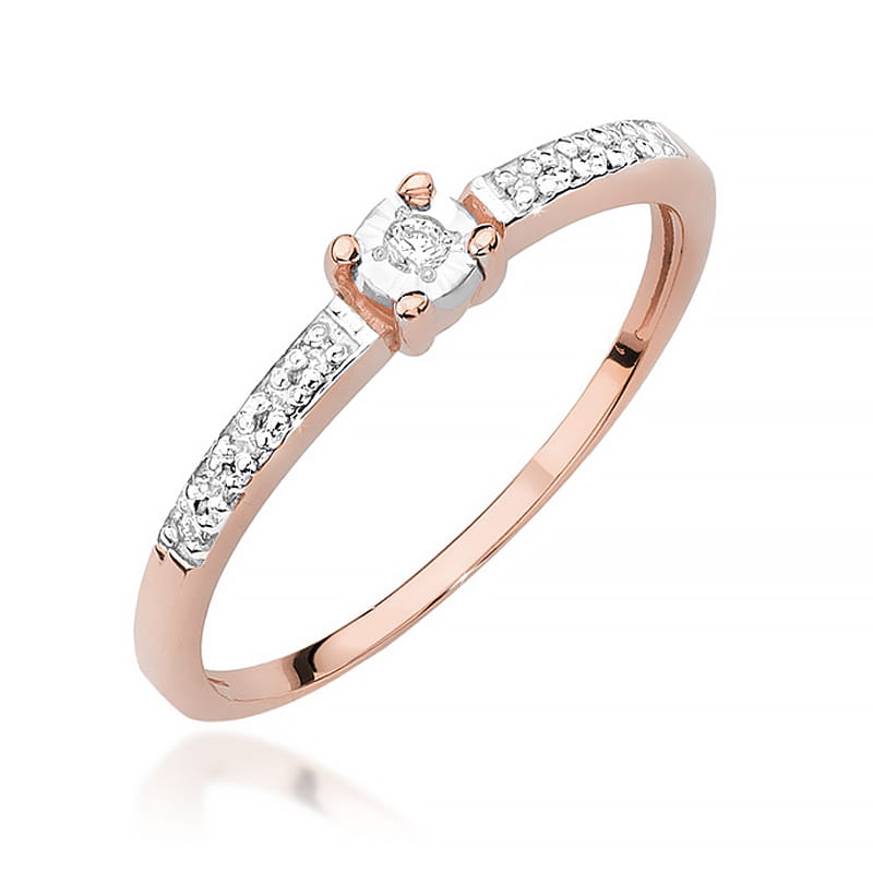 Inel Aur 14K cu Diamante Naturale 0.07 ct, imaginea 8 din 11