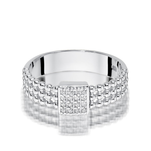 Inel Aur 14K cu Diamante Naturale 0.08 ct, imaginea 5 din 11