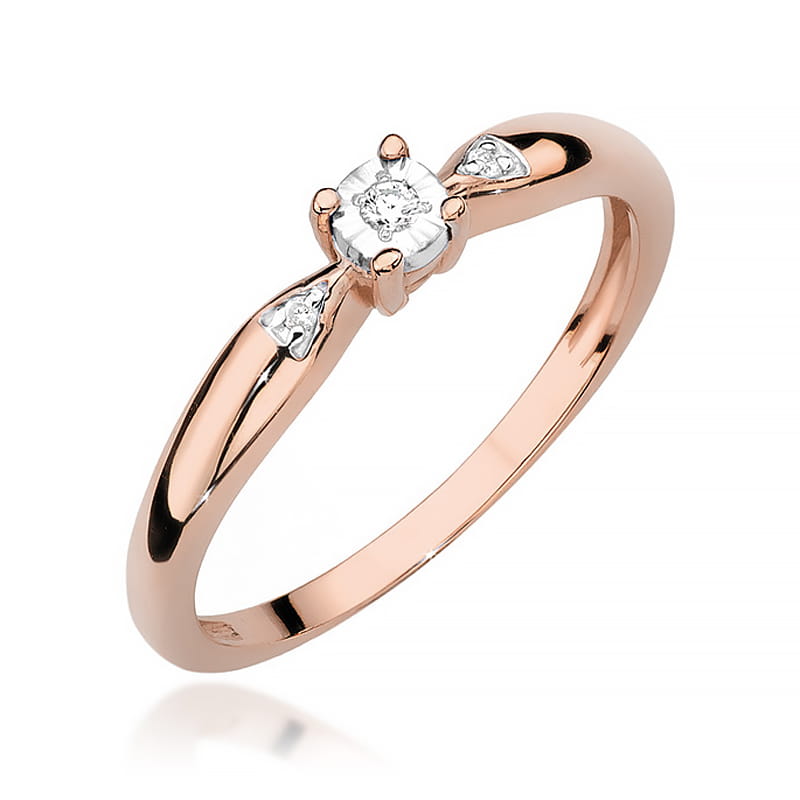 Inel Aur 14K cu Diamante Naturale 0.03 ct, imaginea 8 din 11