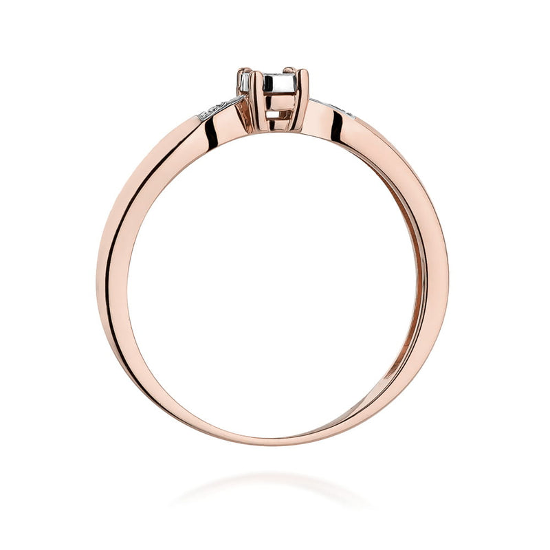 Inel Aur 14K cu Diamante Naturale 0.03 ct, imaginea 10 din 11