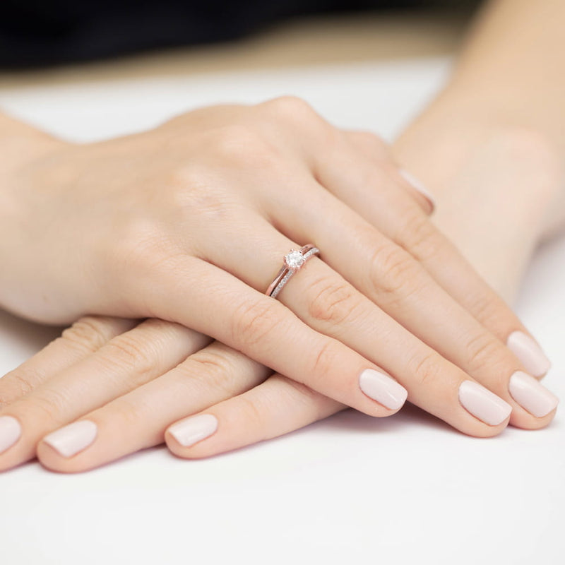Inel Aur 14K cu Diamante Naturale 0.40 ct, imaginea 11 din 11