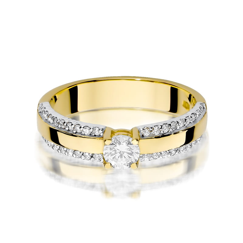 Inel Aur 14K cu Diamante Naturale 0.45 ct, imaginea 2 din 12