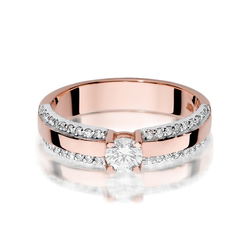 Inel Aur 14K cu Diamante Naturale 0.45 ct, imaginea 6 din 12