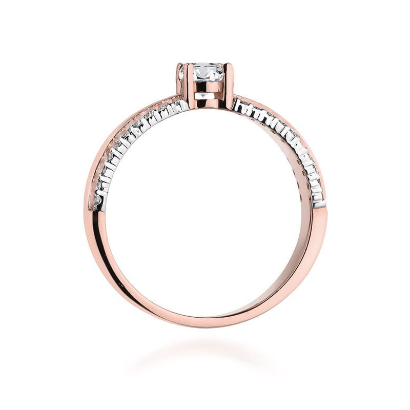 Inel Aur 14K cu Diamante Naturale 0.45 ct, imaginea 7 din 12
