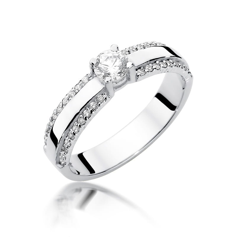 Inel Aur 14K cu Diamante Naturale 0.45 ct, imaginea 9 din 12