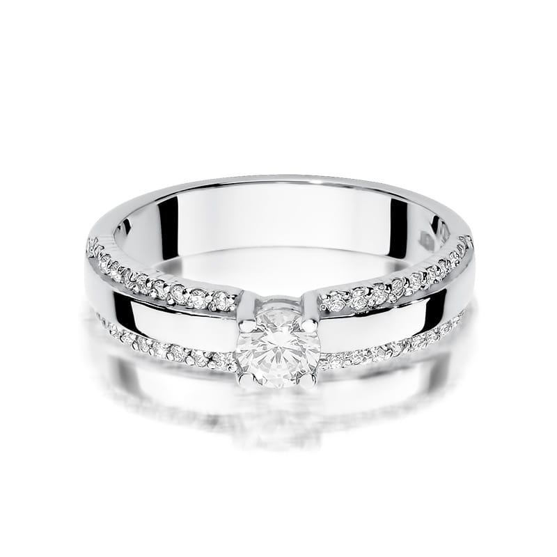 Inel Aur 14K cu Diamante Naturale 0.45 ct, imaginea 10 din 12