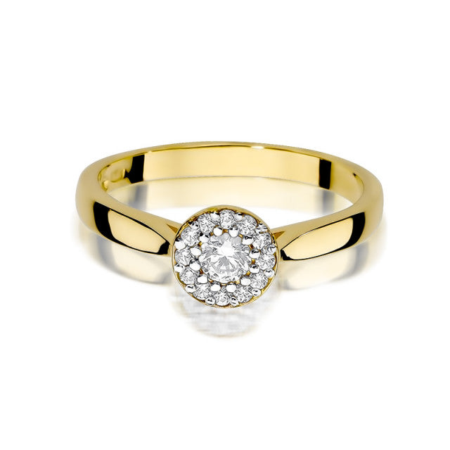 Inel Aur 14K cu Diamante Naturale 0.22 ct, imaginea 2 din 11