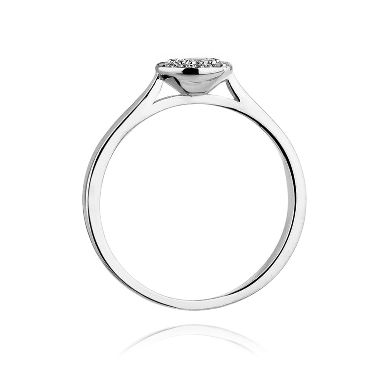 Inel Aur 14K cu Diamante Naturale 0.22 ct, imaginea 6 din 11
