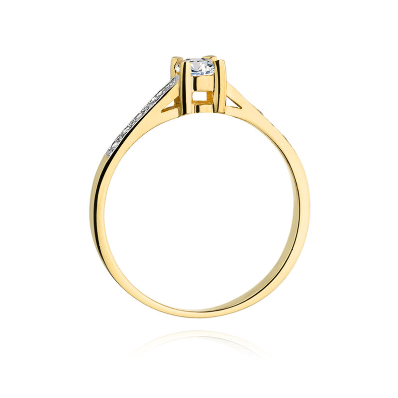 Inel Aur 14K cu Diamante Naturale 0.45 ct, imaginea 3 din 10