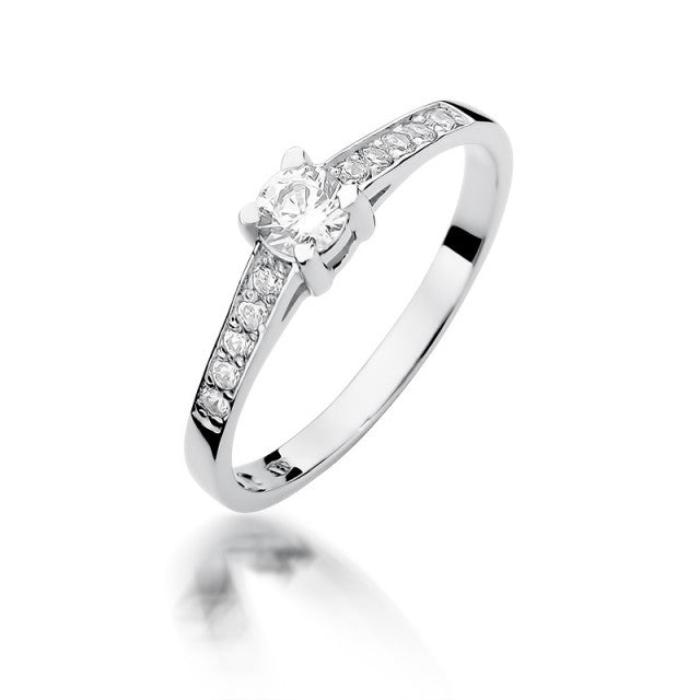 Inel Aur 14K cu Diamante Naturale 0.45 ct, imaginea 5 din 10