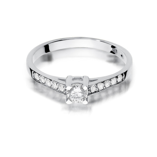 Inel Aur 14K cu Diamante Naturale 0.45 ct, imaginea 6 din 10