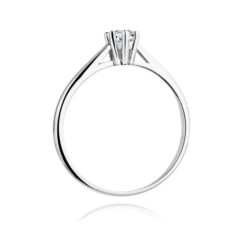 Inel Aur 14K cu Diamant Natural 0.15 ct, imaginea 6 din 11