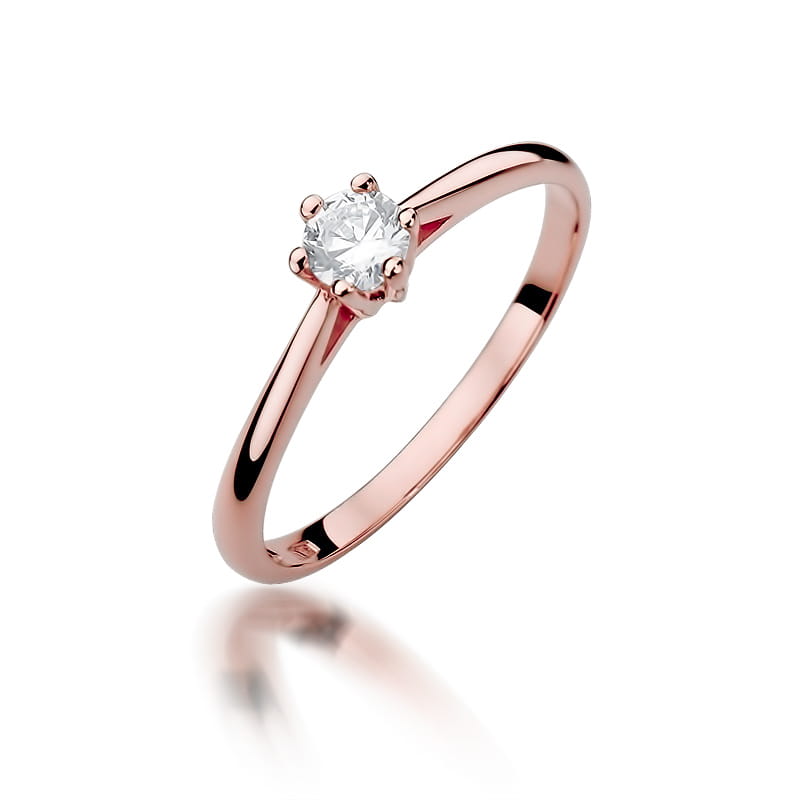 Inel Aur 14K cu Diamant Natural 0.15 ct, imaginea 8 din 11