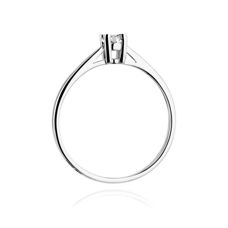 Inel Aur 14K cu Diamant Natural 0.15 ct, imaginea 6 din 11