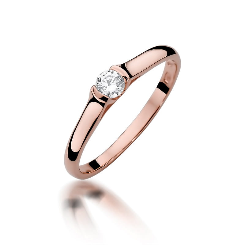 Inel Aur 14K cu Diamant Natural 0.15 ct, imaginea 8 din 11
