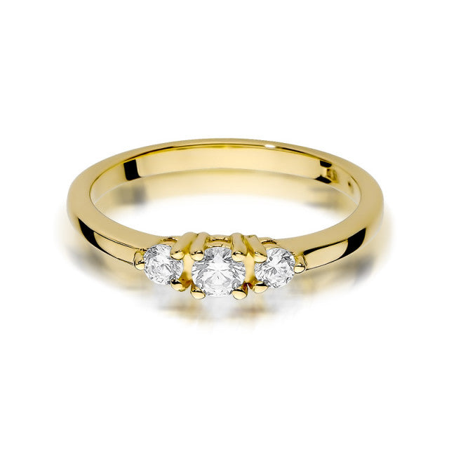 Inel Aur 14K cu Diamante Naturale 0.33 ct, imaginea 2 din 10