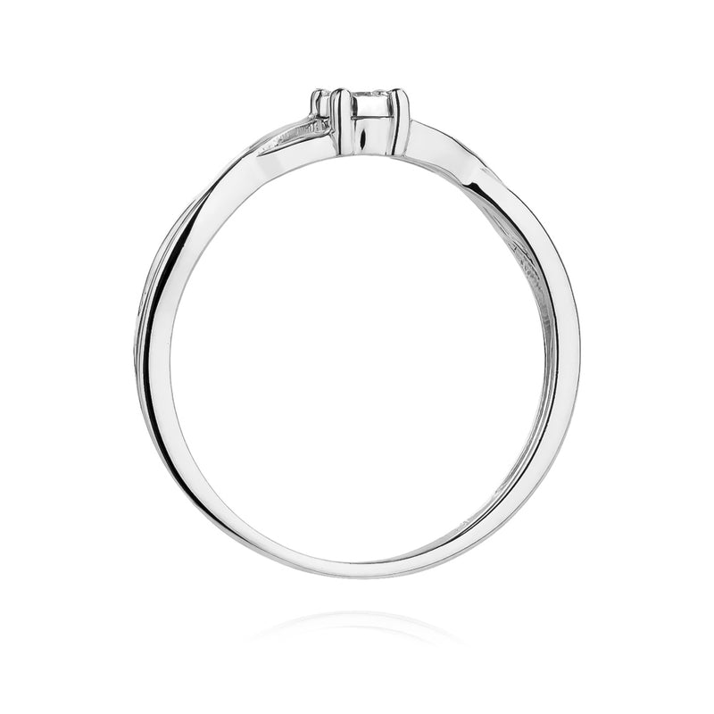 Inel Aur 14K cu Diamant Natural 0.03 ct, imaginea 6 din 11