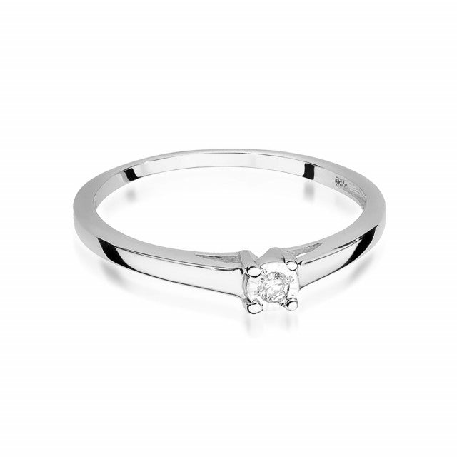 Inel Aur 14K cu Diamant Natural 0.03 ct, imaginea 5 din 10