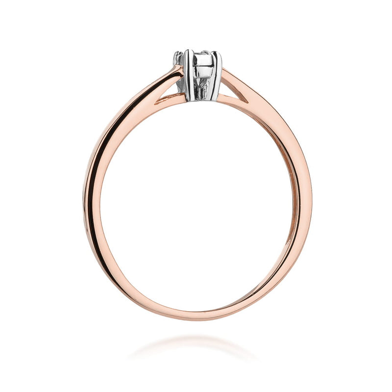Inel Aur 14K cu Diamant Natural 0.03 ct, imaginea 10 din 10