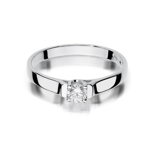 Inel Aur 14K cu Diamant Natural 0.18 ct, imaginea 5 din 11