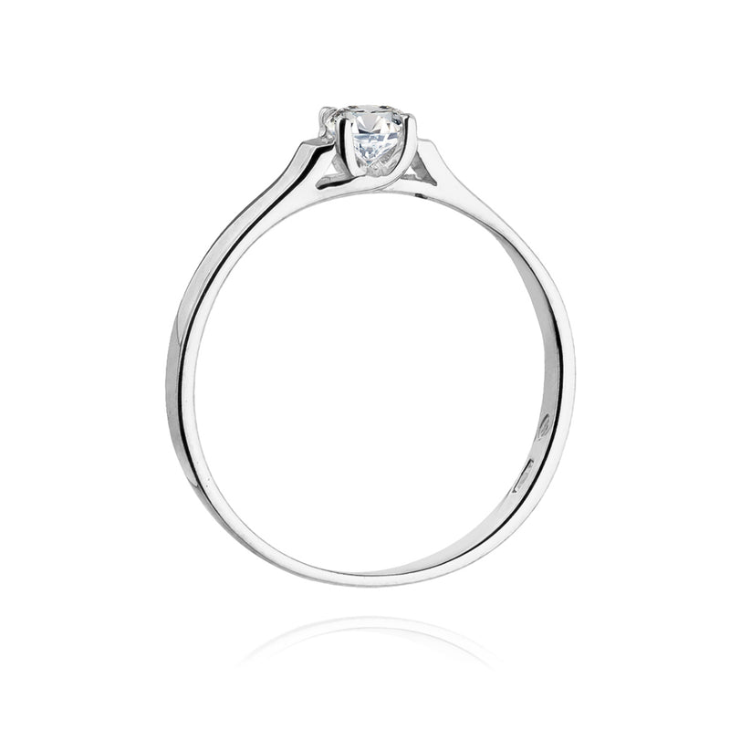 Inel Aur 14K cu Diamant Natural 0.18 ct, imaginea 6 din 11