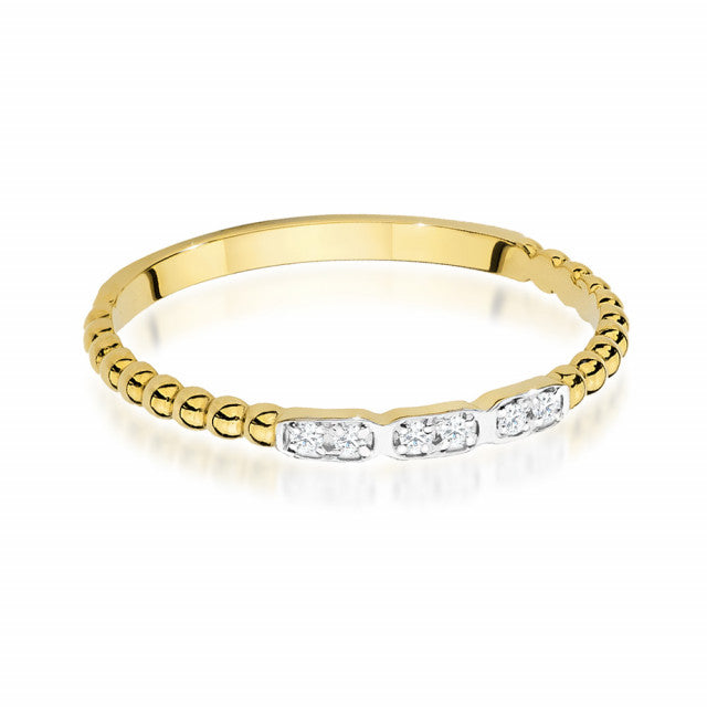 Inel Aur 14K cu Diamante Naturale 0.03 ct, imaginea 2 din 9