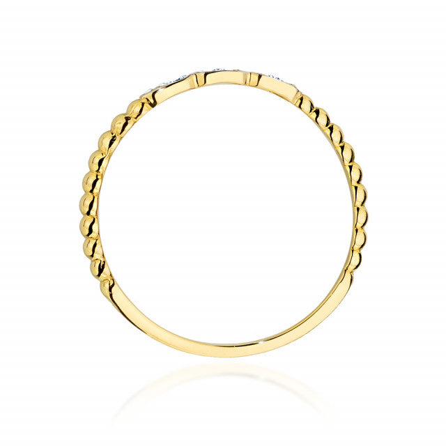 Inel Aur 14K cu Diamante Naturale 0.03 ct, imaginea 3 din 9