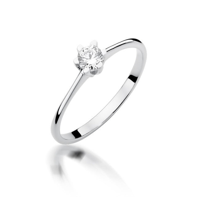 Inel Aur 14K cu Diamant Natural 0.23 ct, imaginea 4 din 11