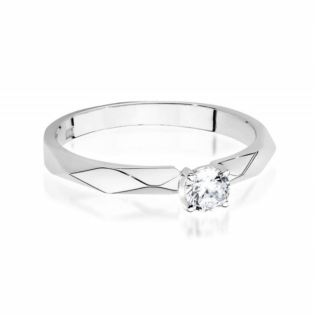 Inel Aur 14K cu Diamant Natural 0.15 ct, imaginea 5 din 10
