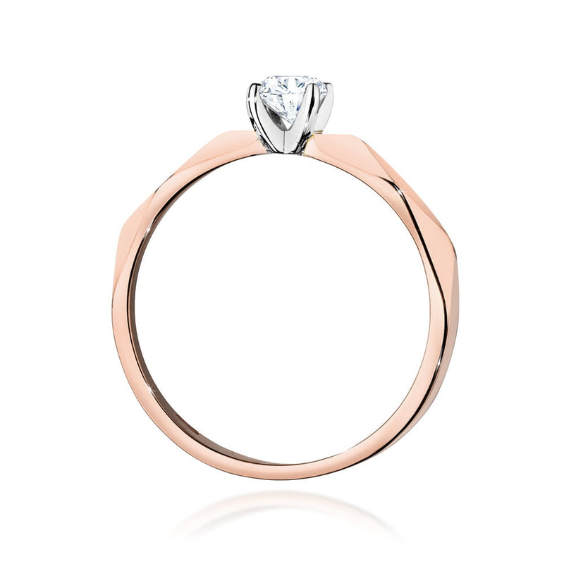 Inel Aur 14K cu Diamant Natural 0.20 ct, imaginea 7 din 12