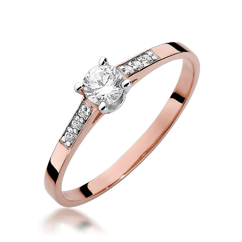 Inel Aur 14K cu Diamante Naturale 0.21 ct, imaginea 8 din 10