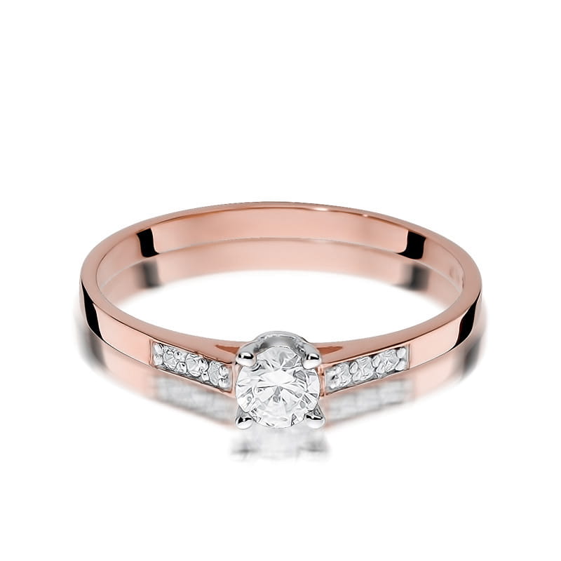 Inel Aur 14K cu Diamante Naturale 0.21 ct, imaginea 9 din 10