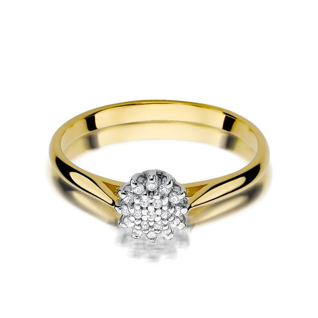 Inel Aur 14K cu Diamante Naturale 0.10 ct, imaginea 2 din 11