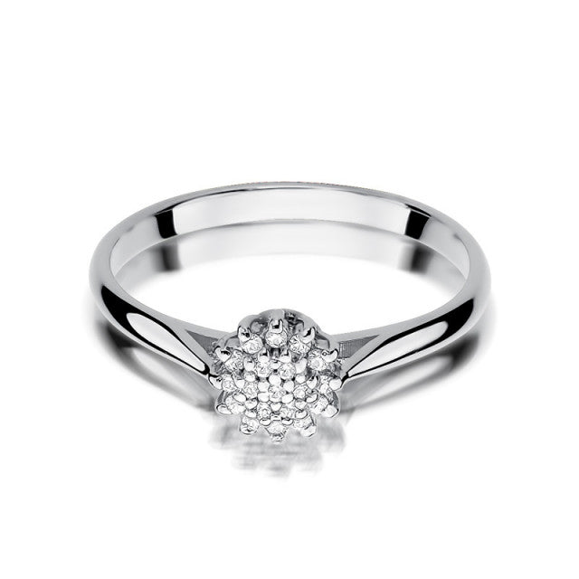 Inel Aur 14K cu Diamante Naturale 0.10 ct, imaginea 5 din 11