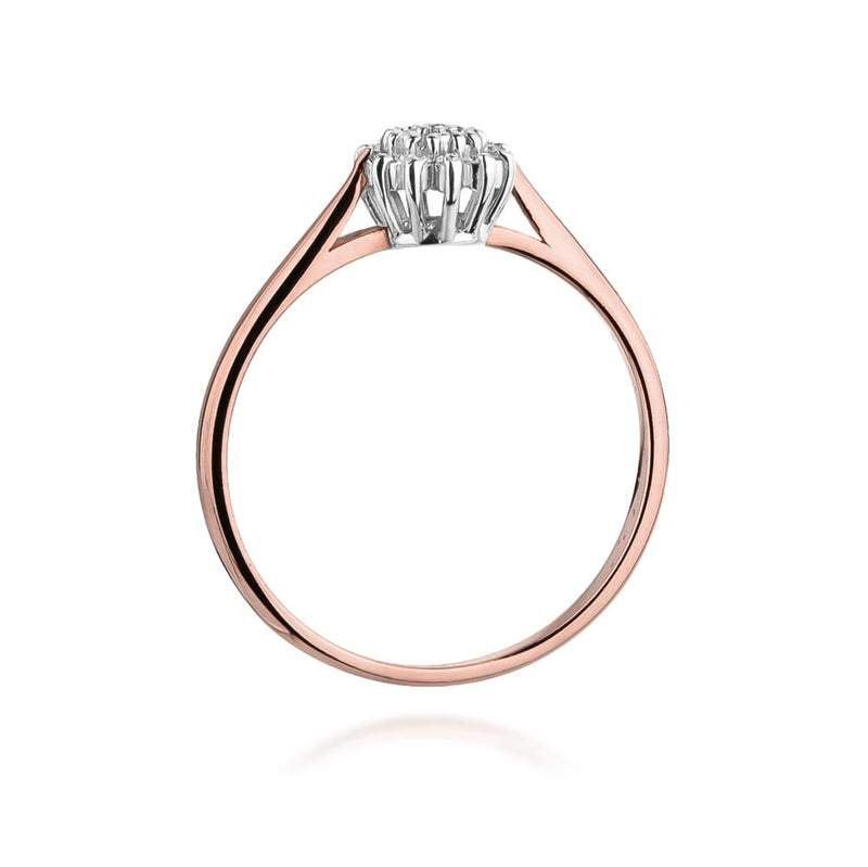 Inel Aur 14K cu Diamante Naturale 0.10 ct, imaginea 10 din 11