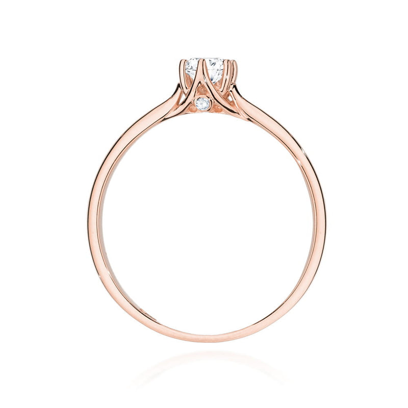 Inel Aur 14K cu Diamante Naturale 0.21 ct, imaginea 8 din 9