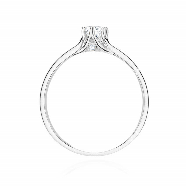 Inel Aur 14K cu Diamante Naturale 0.26 ct, imaginea 6 din 10