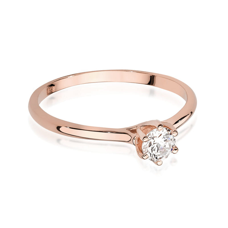 Inel Aur 14K cu Diamante Naturale 0.26 ct, imaginea 8 din 10